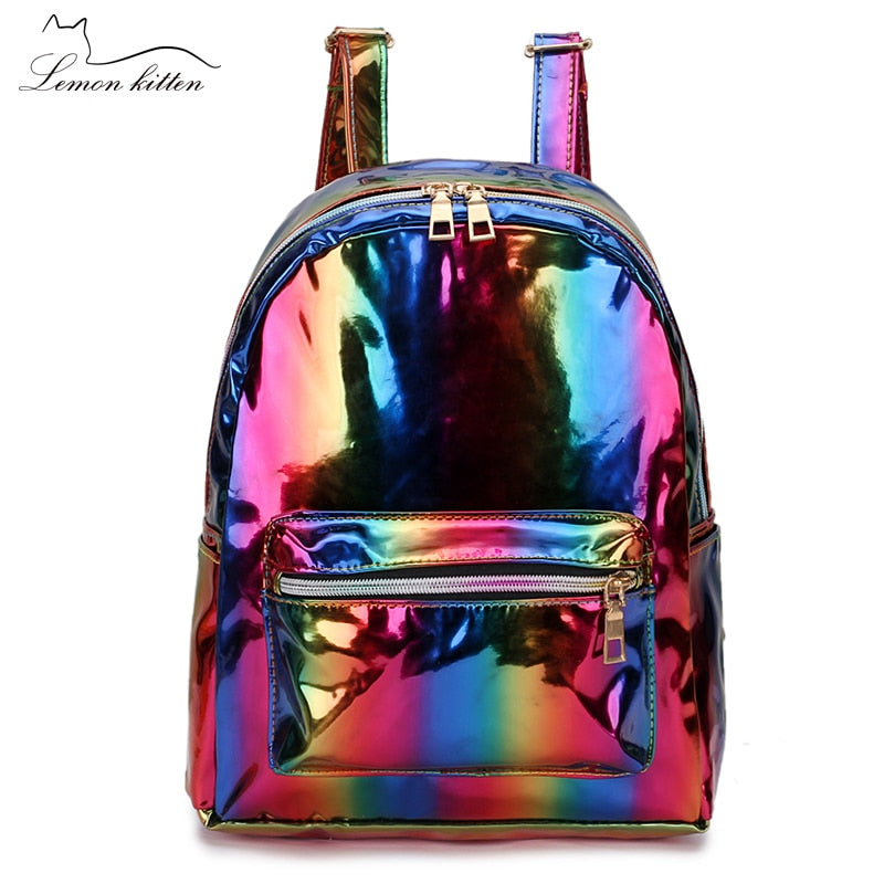 Laser Color School Backpack