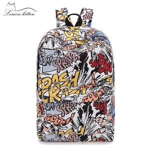 Hip-hop Cartoon Backpack